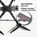 Fpv Drone 10-Zoll-Kohlefaserrahmen mit 2807 1300KV 2810 1500KV Bürstenloser Motor Nachtsicht kamera Drohnen zubehör